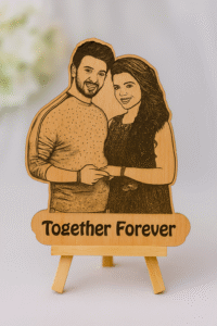 Wooden Cutout Engraved Photo Frame