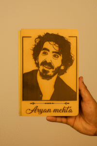 Personalised Engraved Wooden Diary