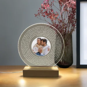 Personalized LED Love Story Lamp