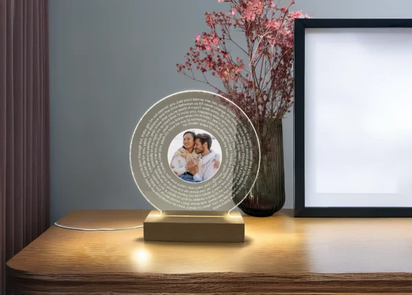 Personalized LED Love Story Lamp
