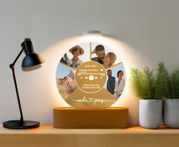Personalized LED Music Photo Lamp