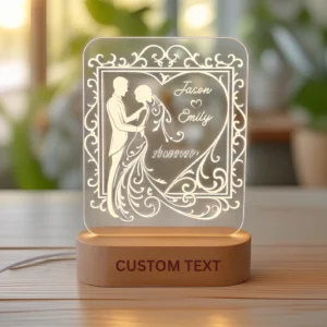 Personalized LED Wedding Lamp
