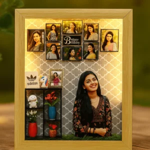 3D LED Birthday Miniature Frame