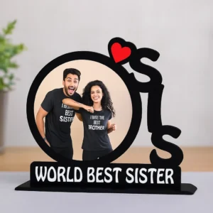 Personalized Best Sister Custom Photo Table Frame