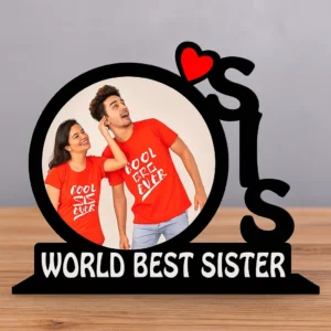 Personalized Best Sister Custom Photo Table Frame