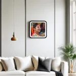Dual Border Frame Square Round Acrylic Wall Photo