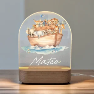Personalized LED Noah’s Ark Lamp
