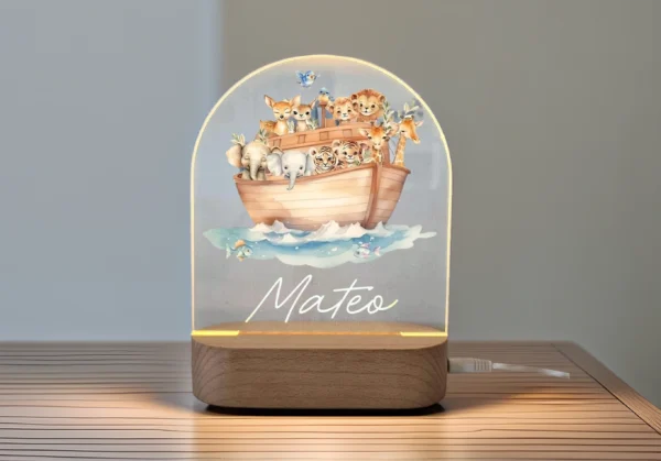 Personalized LED Noah’s Ark Lamp