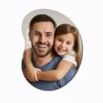 Bean Shape Portrait Acrylic Wall Photo