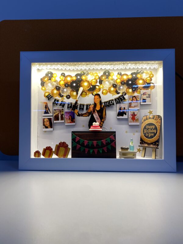 Birthday-Themed 3D Miniature Frame