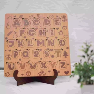 Wooden Alphabet Puzzle Board