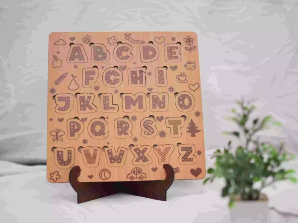 Wooden Alphabet Puzzle Board
