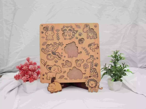 Wooden Animal Puzzle Board - Image 2
