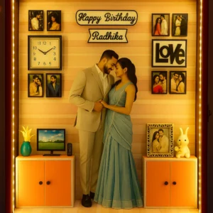 3D LED Birthday Miniature