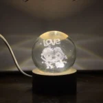 3D Love Crystal Led Ball