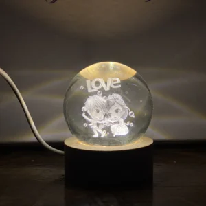 3D Love Crystal Led Ball