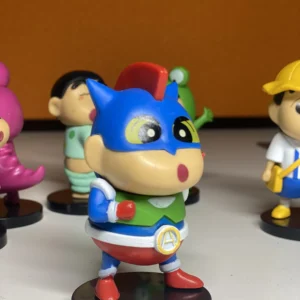 Shinchan Action Figure Toy Height -8cm Collectible PVC Multicolour (Action Kamen Dress)