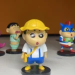 Shinchan Action Figure Height -8cm | Shin chan Figurine Cartoon Figures Toys for Boys & Girls PVC Multicolour | Yellow Cap Blue Pant
