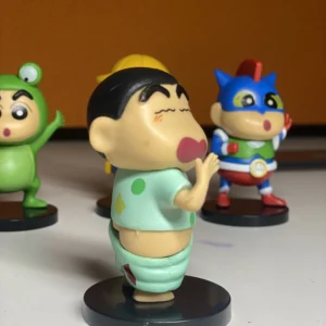 Shinchan Moving Toy | Shinchan Action Figure Toys for Boys & Girls PVC Multicolour | Shin-chan White Moving