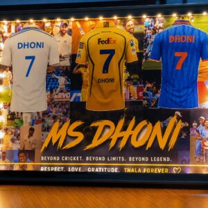MS Dhoni LED Jersey Tribute Frame